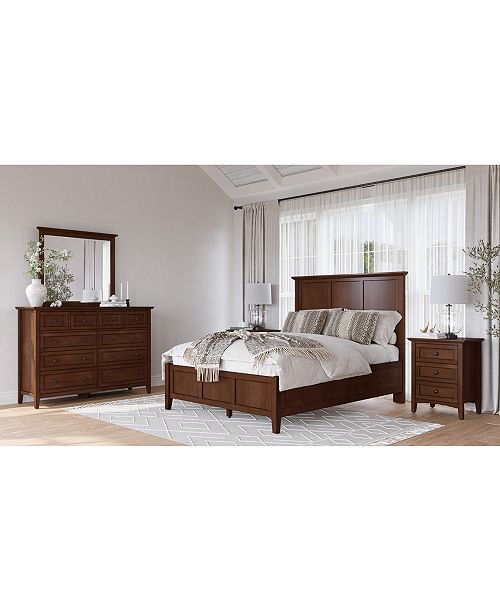 alfani Furniture Hedworth Queen 3-Pc. Set (Bed Dresser & Nightstand) Furniture