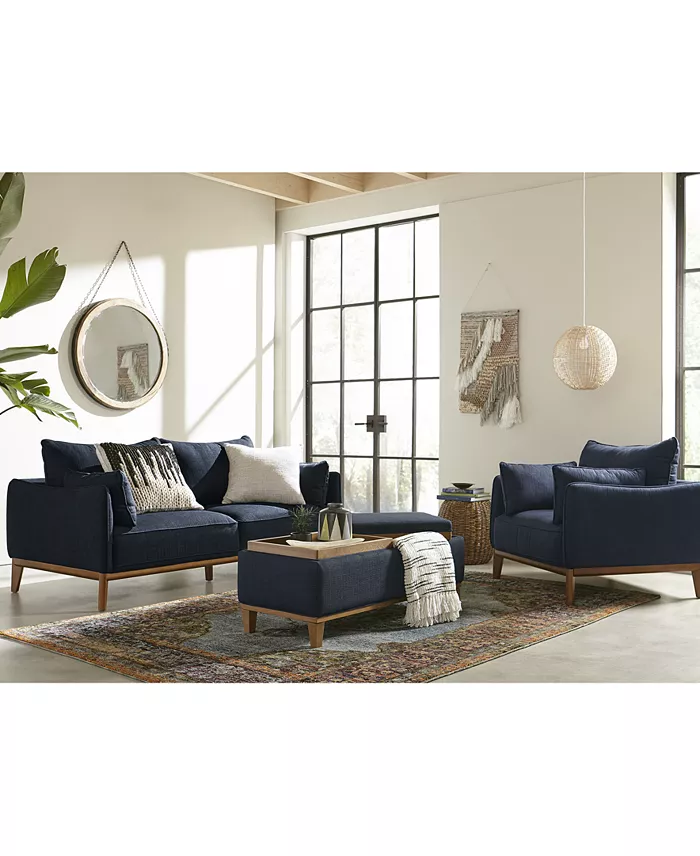 Alfani Furniture Jollene 78" Fabric Sofa Created For Macy's Furniture