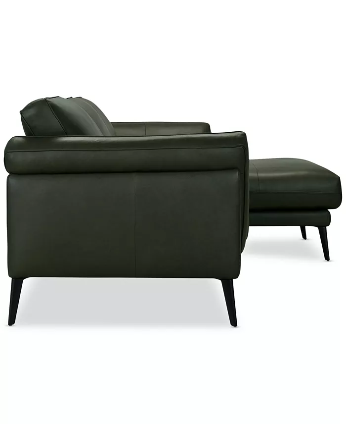Alfani Furniture Keery 112" 2-Pc. Leather Sectional With Chaise Created For Macy's Furniture