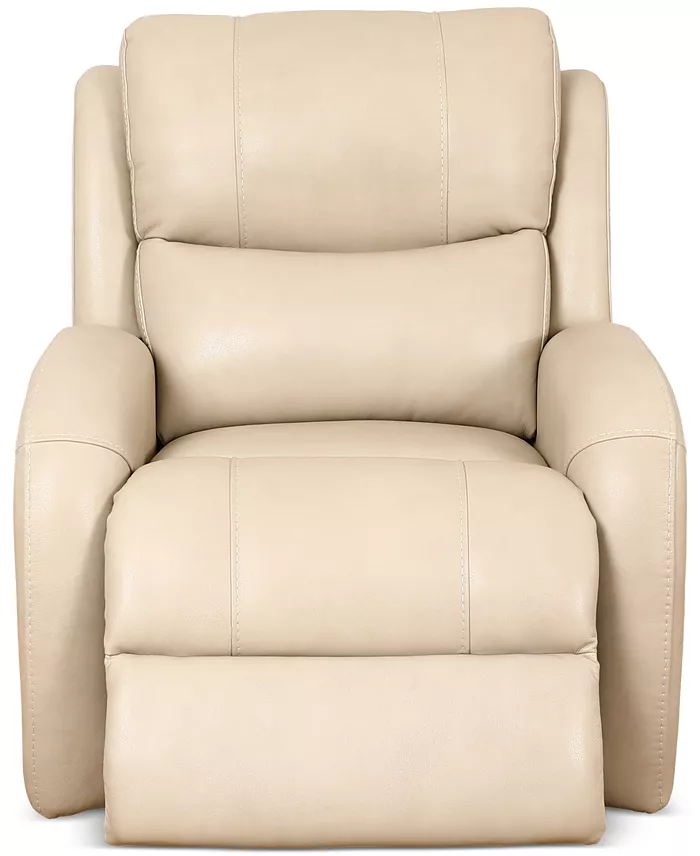 Alfani Furniture Kellet 33" Leather Power Recliner Created For Macy's Furniture