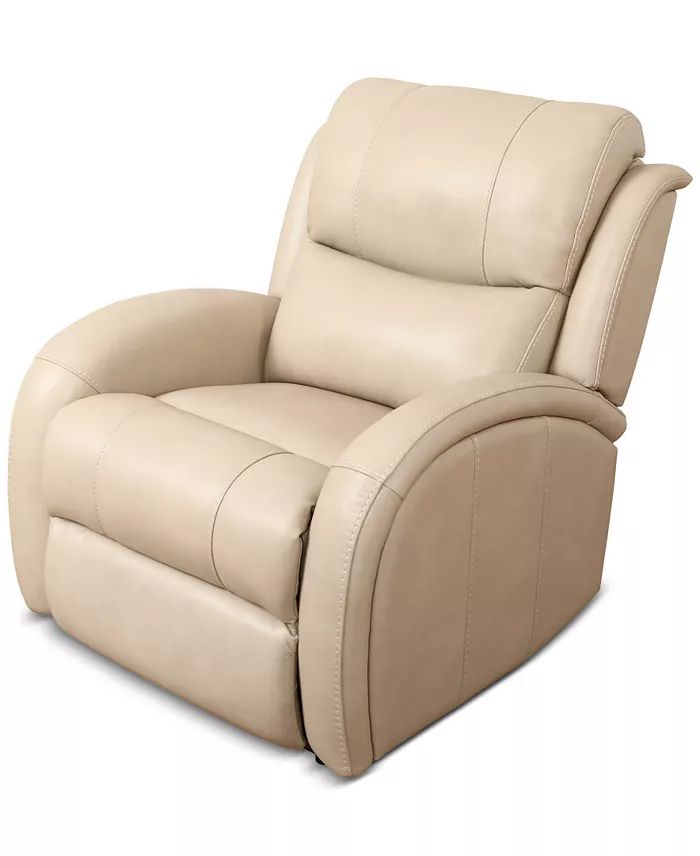 Alfani Furniture Kellet 33" Leather Power Recliner Created For Macy's Furniture