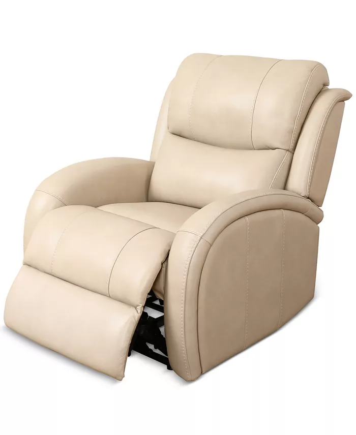 Alfani Furniture Kellet 33" Leather Power Recliner Created For Macy's Furniture