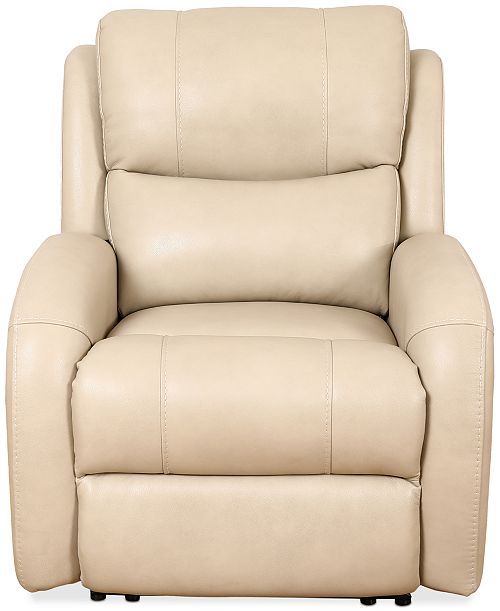 alfani Furniture Kellet 33" Leather Power Recliner Created for Macy's Furniture