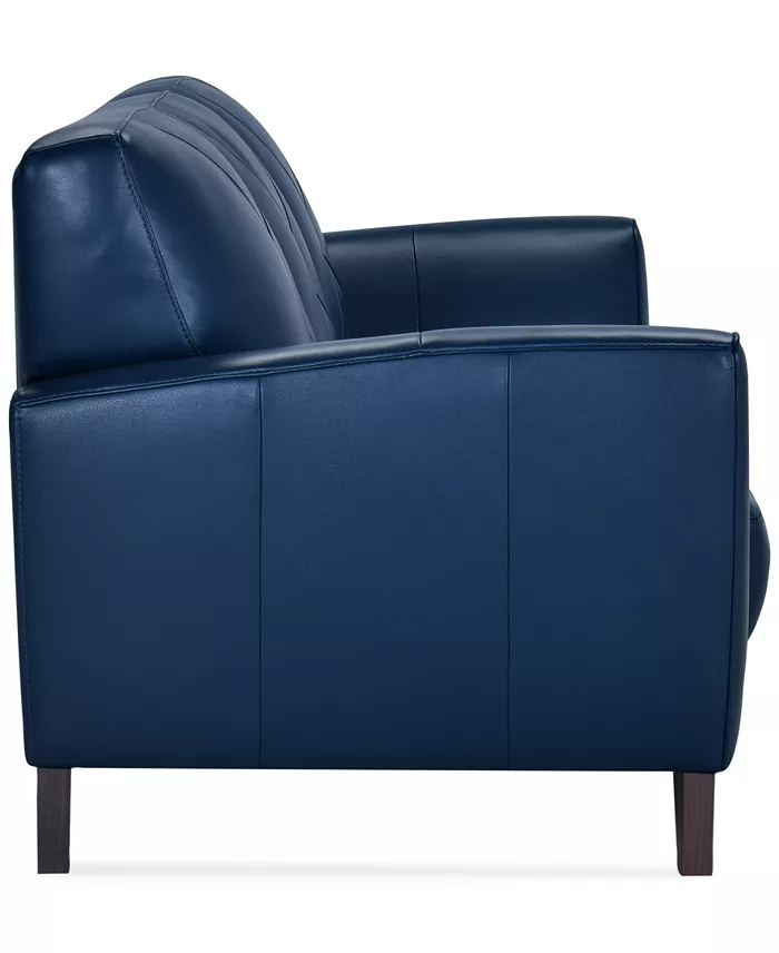 Alfani Furniture Myia 85" Leather Sofa Created For Macy's Furniture