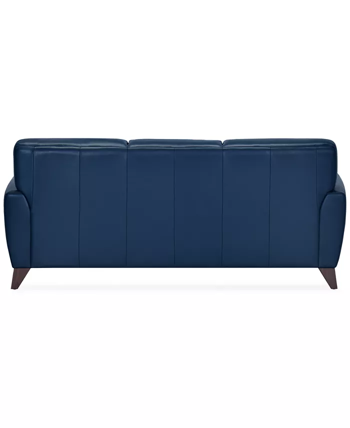 Alfani Furniture Myia 85" Leather Sofa Created For Macy's Furniture