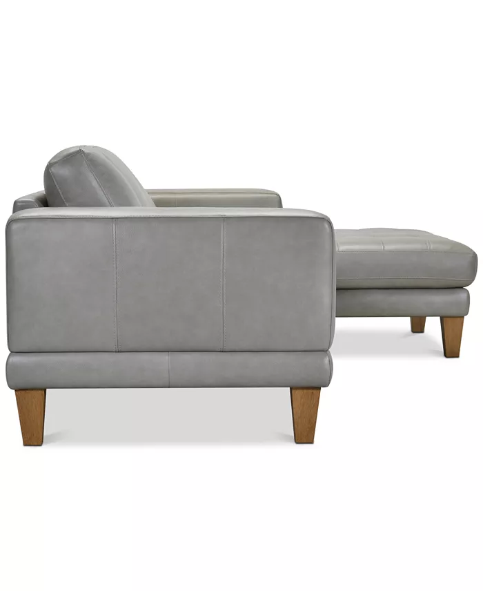 Alfani Furniture Niebee 2-Pc. Leather Sectional Created For Macy's Furniture