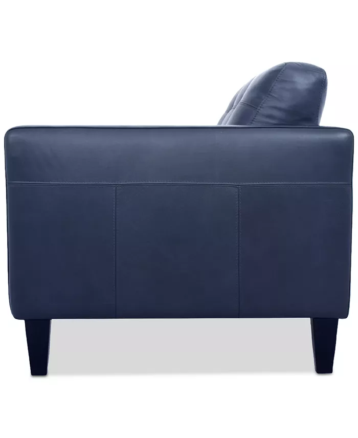 Alfani Furniture Pezley Leather Arm Chair Created For Macy's Furniture