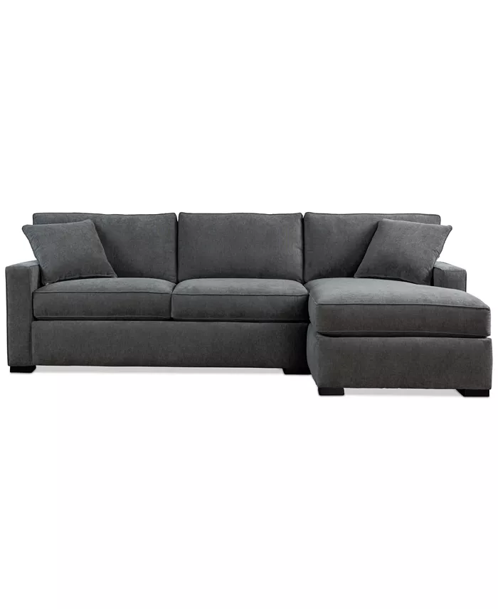 Alfani Furniture Radley 2-Pc. Fabric Sleeper Sectional Exclusively At Macy's Furniture