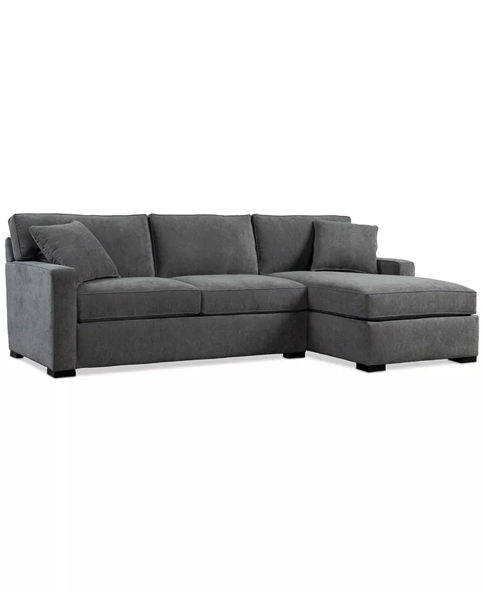 Alfani Furniture Radley 2-Pc. Fabric Sleeper Sectional Exclusively At Macy's Furniture