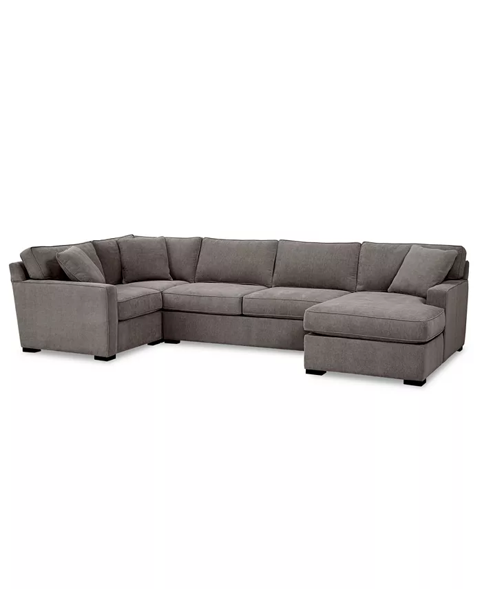 Alfani Furniture Radley 4-Pc. Fabric Chaise Sectional Sofa With Corner Piece Created For Macy's Furniture