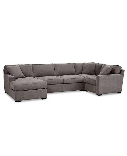 alfani Furniture Radley 4-Pc. Fabric Chaise Sectional Sofa with Corner Piece Created for Macy's Furniture
