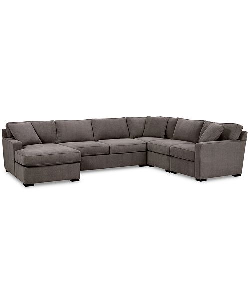 alfani Furniture Radley 5-Pc. Fabric Chaise Sectional Sofa with Corner Piece Created for Macy's Furniture