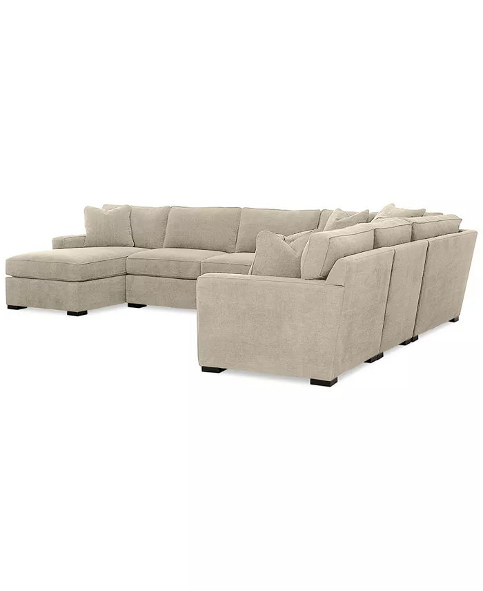 Alfani Furniture Radley 5-Piece Fabric Chaise Sectional Sofa Created For Macy's Furniture