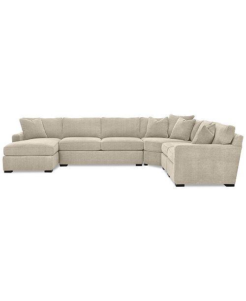 alfani Furniture Radley 5-Piece Fabric Chaise Sectional Sofa Created for Macy's Furniture
