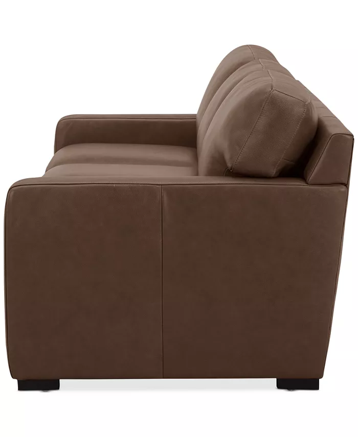 Alfani Furniture Radley 86" Leather Sofa Created For Macy's Furniture
