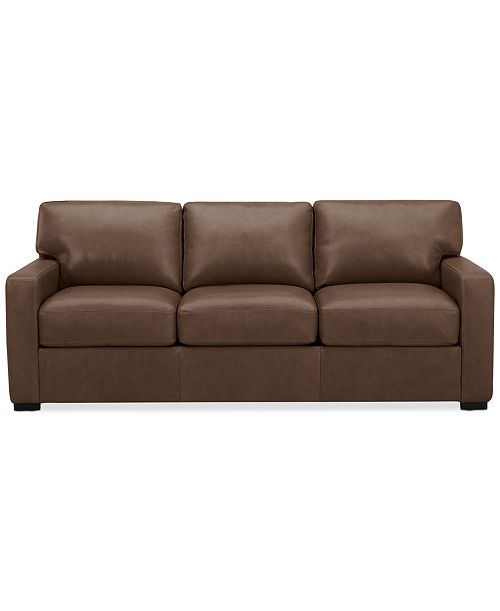 alfani Furniture Radley 86" Leather Sofa Created for Macy's Furniture