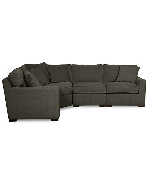 alfani Furniture Radley Fabric 4-Piece Sectional Sofa Created for Macy's Furniture