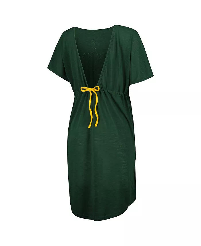Alfani G-III 4Her By Carl Banks Women's Green Green Bay Packers Versus Swim Cover-Up Sports Fan Shop