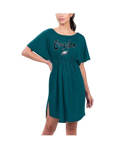 alfani G-III 4Her by Carl Banks Women's Green Philadelphia Eagles Versus Swim Cover-Up Sports Fan Shop