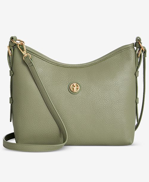 alfani Giani Bernini Pebble Soft Medium Shoulder Bag Exclusively at Macy's Handbags Purses & Accessories