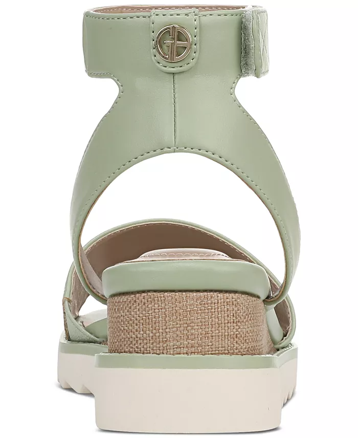 Alfani Giani Bernini Women's Constancia Ankle Strap Wedge Sandals Created For Macy's Women's Fashion Shoes & Accessories