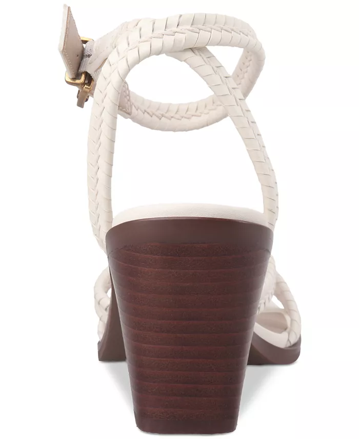 Alfani Giani Bernini Women's Renaee Block Heel Woven Strappy Dress Sandals Created For Macy's Women's Fashion Shoes & Accessories
