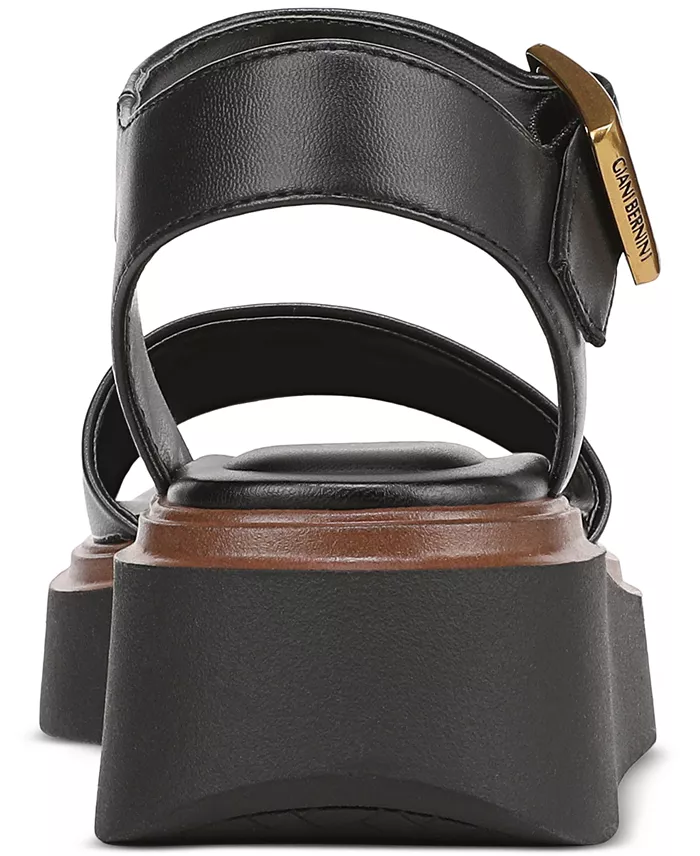 Alfani Giani Bernini Women's Teagann Platform Wedge Sandals Created For Macy's Women's Fashion Shoes & Accessories
