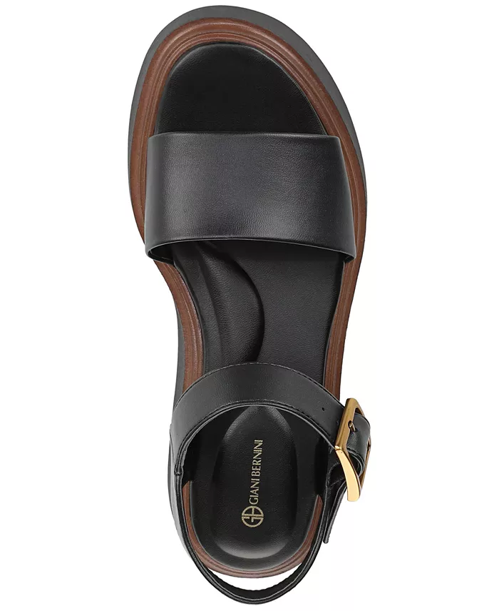 Alfani Giani Bernini Women's Teagann Platform Wedge Sandals Created For Macy's Women's Fashion Shoes & Accessories