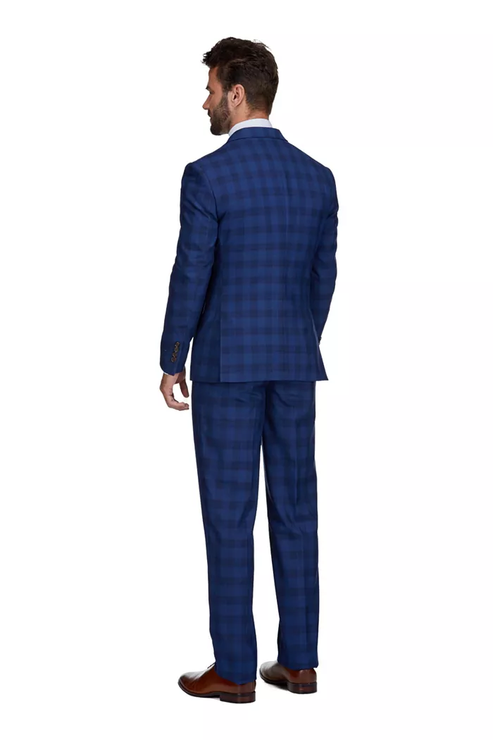 Alfani Gino Vitale Men's 3-Piece Slim Fit Check Suit Men's Fashion & Accessories