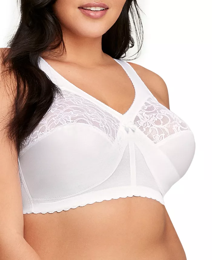 Glamorise Women's Full Figure Plus Size MagicLift Original Wirefree Support Bra 1000 Women's Fashion Shoes & Accessories