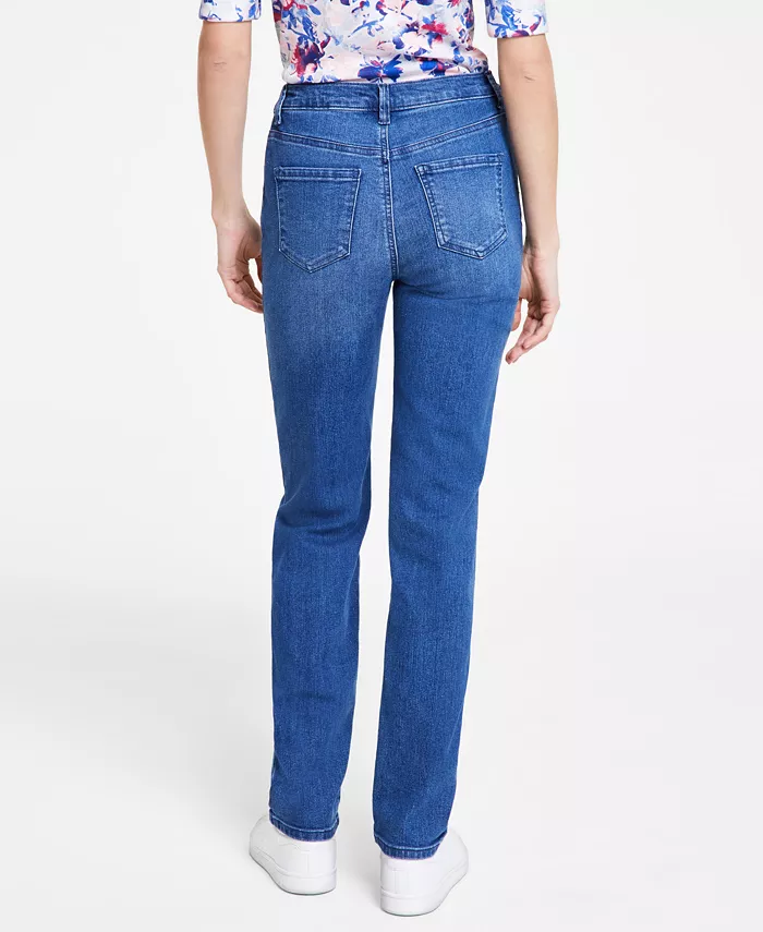 Alfani Gloria Vanderbilt Women's Amanda Classic Straight Jeans In Regular Short & Long Women's Fashion Shoes & Accessories