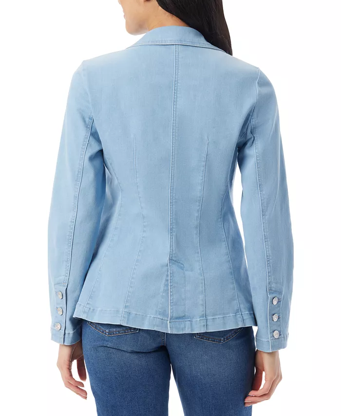 Alfani Gloria Vanderbilt Women's Denim Blazer Women's Fashion Shoes & Accessories