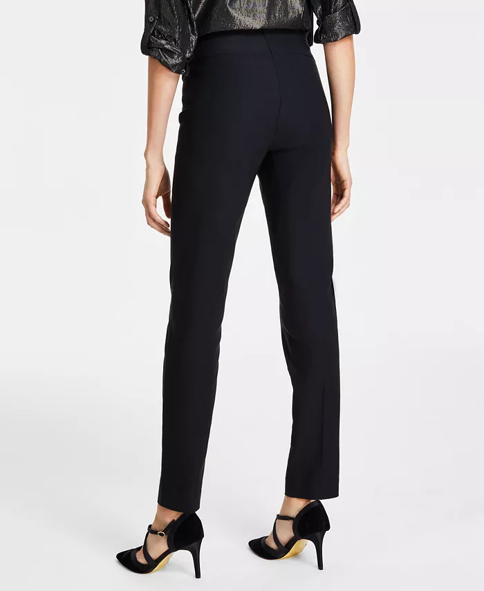 Alfani Gloria Vanderbilt Women's Tummy-Control Pull-On Slim Trousers Regular Short & Long Women's Fashion Shoes & Accessories