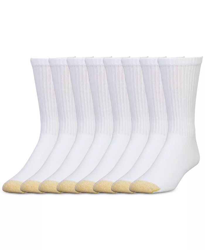Alfani Gold Toe Men’s 8-Pack Athletic Crew Socks Men's Fashion & Accessories