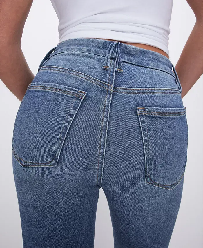 Alfani Good American Women's Always Fits Good Legs Straight-Leg Jeans Women's Fashion Shoes & Accessories