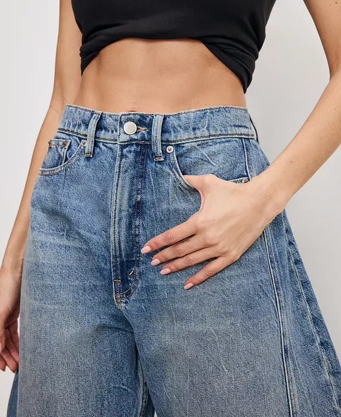 Alfani Good American Women's Good Extreme Barrel Jeans Women's Fashion Shoes & Accessories