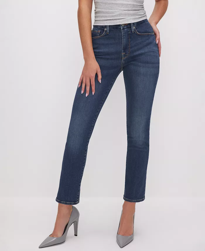 Alfani Good American Women's Good Legs Straight Jeans Women's Fashion Shoes & Accessories