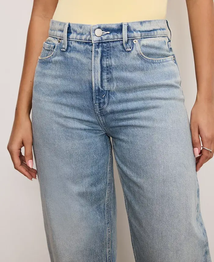 Alfani Good American Women's Good Standard Relaxed-Fit Barrel Jeans Women's Fashion Shoes & Accessories