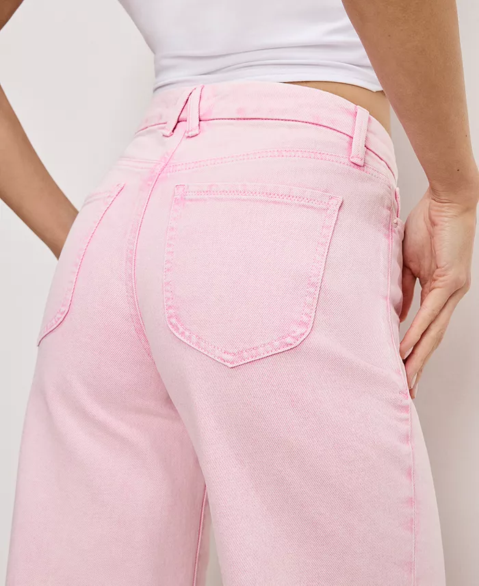 Alfani Good American Women's Good Waist Palazzo Cropped Jeans Women's Fashion Shoes & Accessories