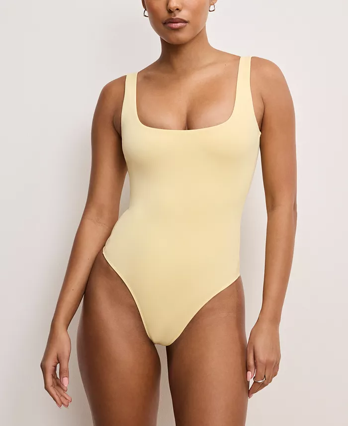 Alfani Good American Women's Scuba Modern Tank Bodysuit Women's Fashion Shoes & Accessories