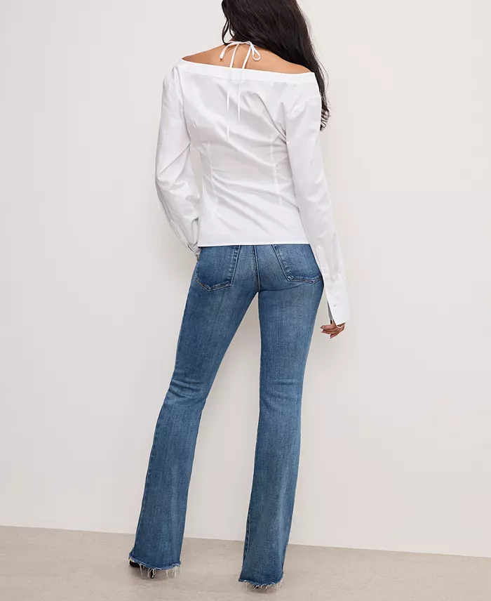Alfani Good American Women's Soft Tech Good Bootcut Jeans Women's Fashion Shoes & Accessories