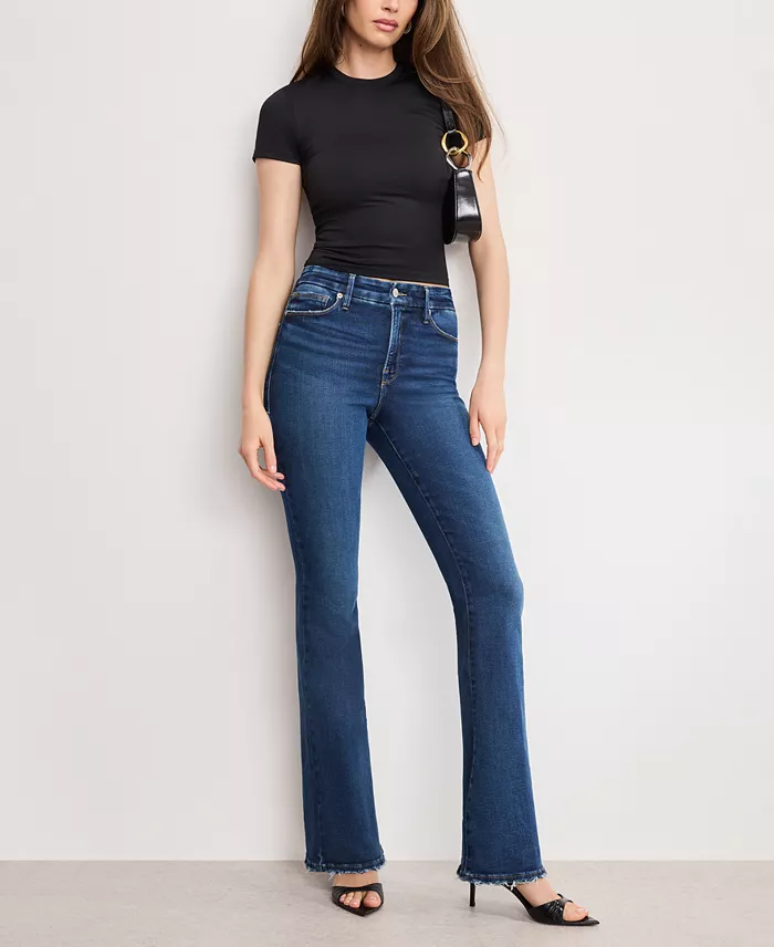 Alfani Good American Women's Soft Tech Good Classic Bootcut Jeans Women's Fashion Shoes & Accessories