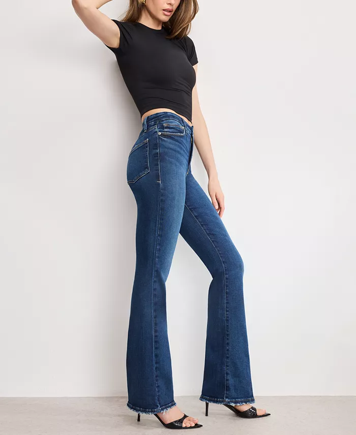 Alfani Good American Women's Soft Tech Good Classic Bootcut Jeans Women's Fashion Shoes & Accessories