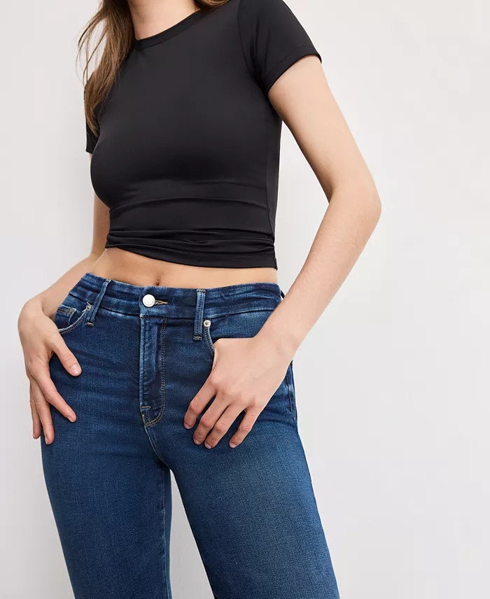 Alfani Good American Women's Soft Tech Good Classic Bootcut Jeans Women's Fashion Shoes & Accessories