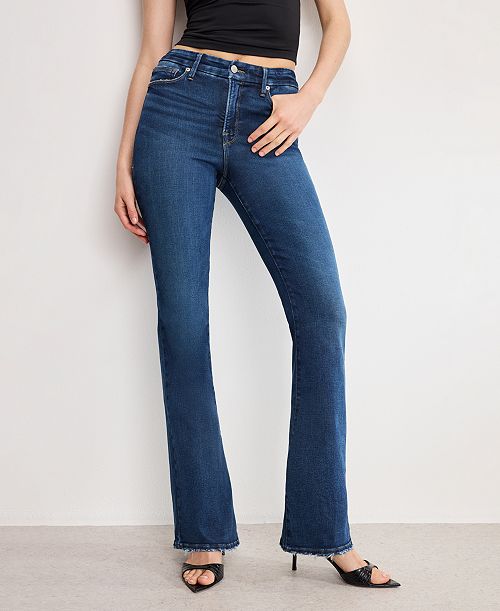 alfani Good American Women's Soft Tech Good Classic Bootcut Jeans Women's Fashion Shoes & Accessories