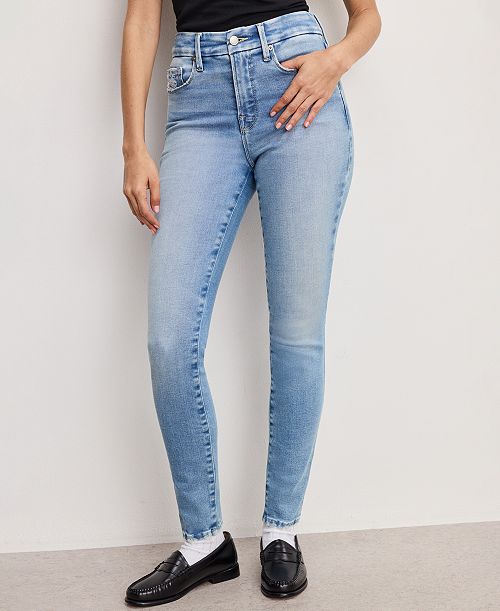 alfani Good American Women's Soft Tech Good Legs Skinny Jeans Women's Fashion Shoes & Accessories