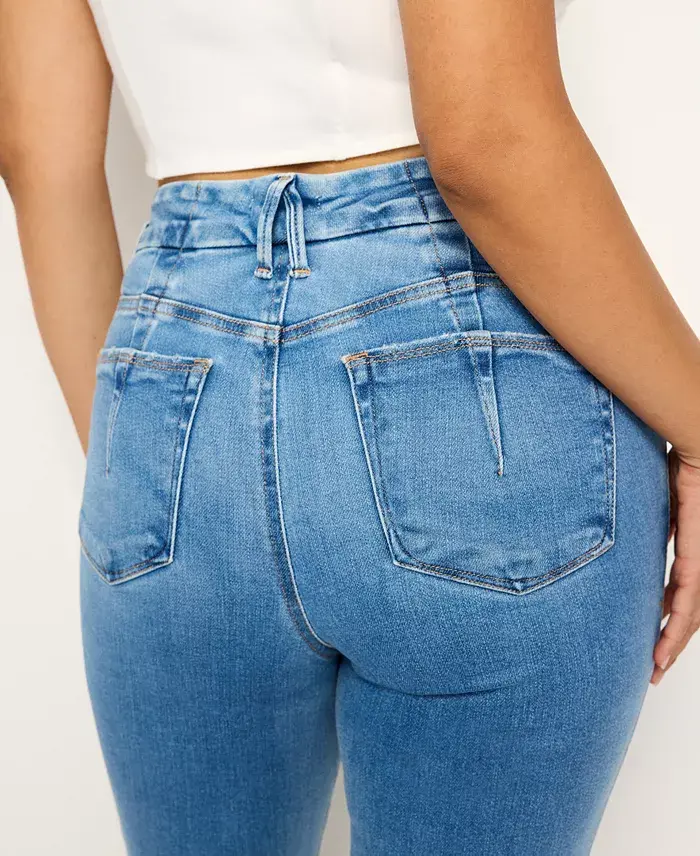 Alfani Good American Women's Soft-Tech Good Legs Straight Jeans Women's Fashion Shoes & Accessories