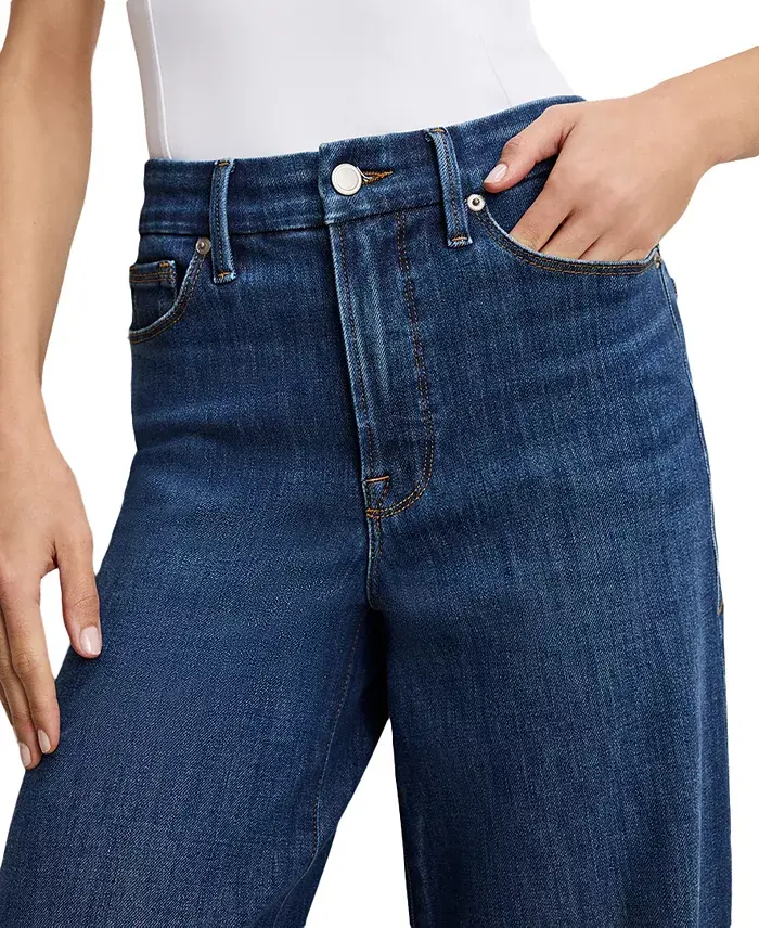 Alfani Good American Women's Soft-Tech Good Waist Palazzo Jeans Women's Fashion Shoes & Accessories