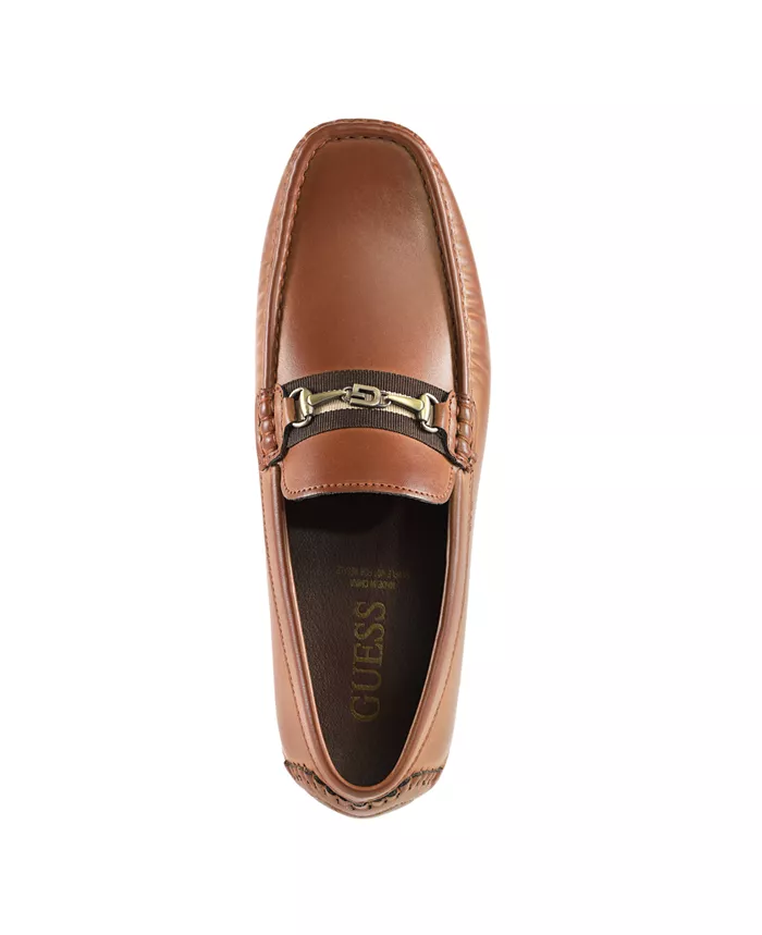 GUESS Men's Aarav Moc Toe Slip On Driving Loafers Men's Shoes