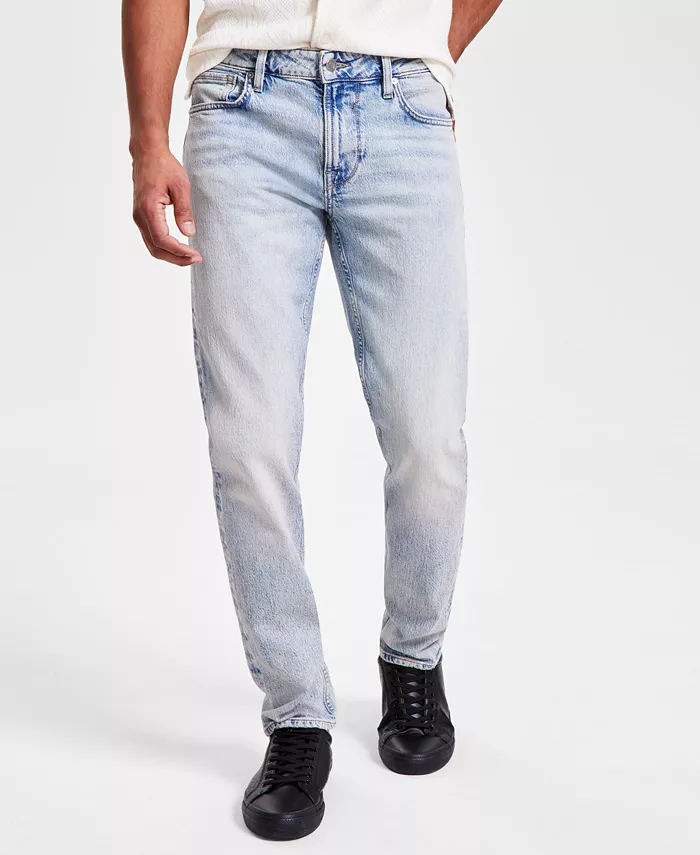 GUESS Men's Finnley Slim Fit Tapered Leg Stretch Jeans Men's Fashion & Accessories